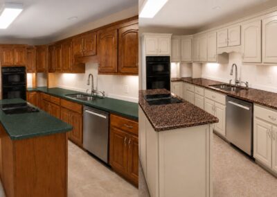 Knoxville's custom kitchen remodeling contractors before after